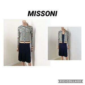 MISSONI 3 pieces set: top, skirt & cardigan S